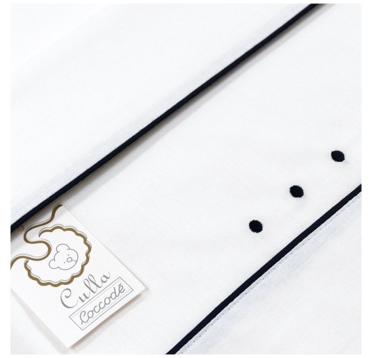 embroidered baby sheet Coccodè Firenze white cotton 2