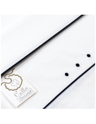 embroidered baby sheet for cradle and pram Coccodè