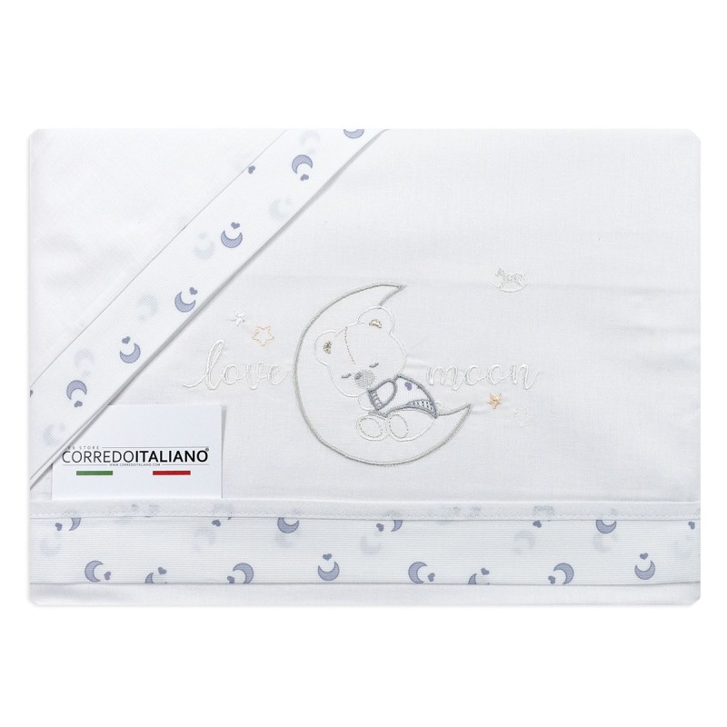 Set lenzuola culla lettino - Love Moon - Mio Piccolo LL14306