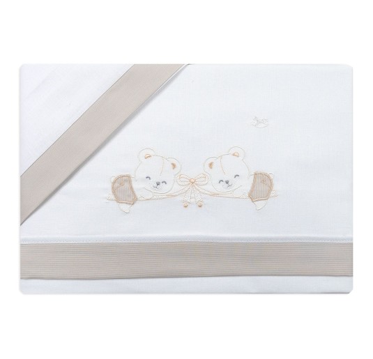 100% cotton baby sheets set for Next to Me crib Made in Italy