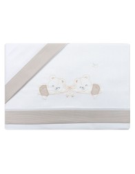 100% cotton baby sheets set for Next to Me crib Made in Italy