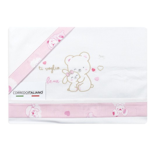 Ti voglio bene - Cot sheet set Mio Piccolo LL961