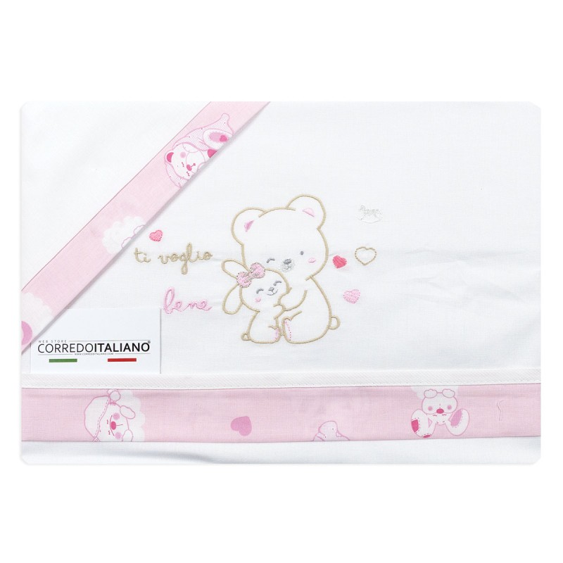 Ti voglio bene - Cot sheet set Mio Piccolo LL961