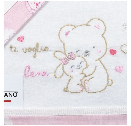 Ti voglio bene - Set lenzuola culla lettino Mio Piccolo LL961 2