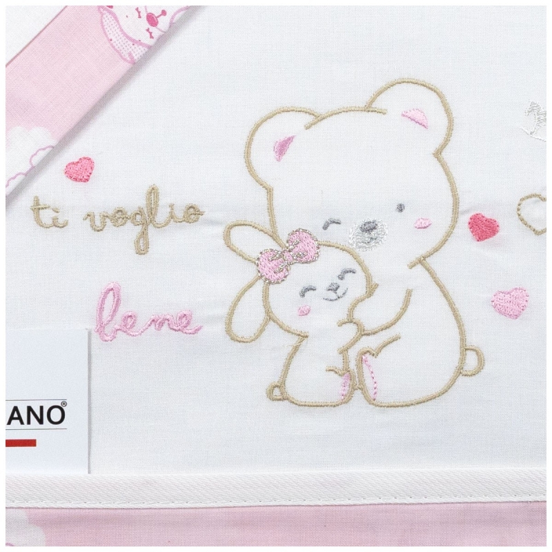 Ti voglio bene - Cot sheet set Mio Piccolo LL961