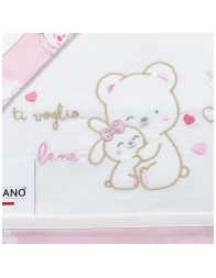 Ti voglio bene - Cot sheet set Mio Piccolo LL961