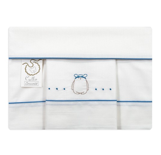 Embroidered Cradle and Stroller Sheet Set – Teddy Bear – Coccodè Firenze LC62406