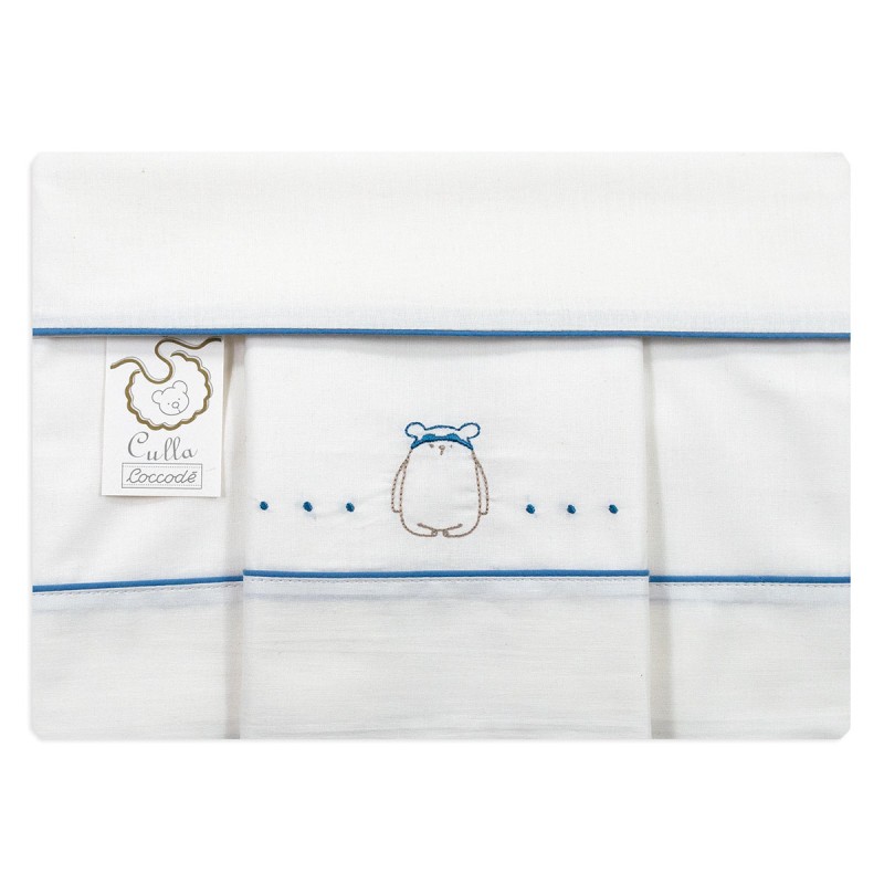Embroidered Cradle and Stroller Sheet Set – Teddy Bear – Coccodè Firenze LC62406