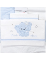 Set piumotto ricamato per culletta