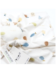Bamboo Dou Dou with pastel fruit pattern Coccode Firenze