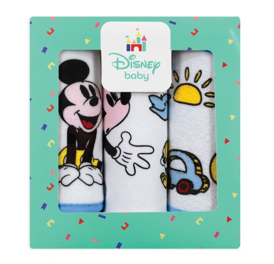 Topolino - Confezione di 3 bavaglini spugna art. WD2021 2
