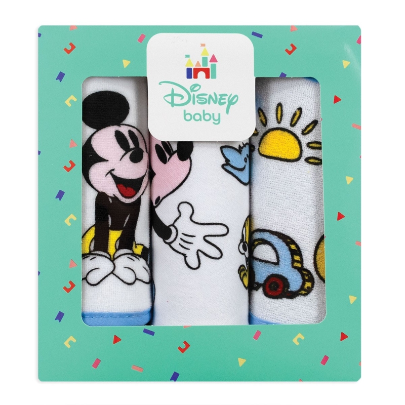 Topolino - Confezione di 3 bavaglini spugna WD2021