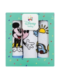 Topolino - Confezione di 3 bavaglini spugna WD2021