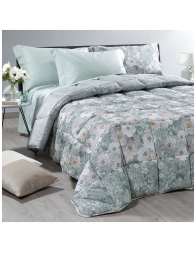 Winter Quilt for Queen/King Bed 260x265 cm - Kioto Flowers - Caleffi Home