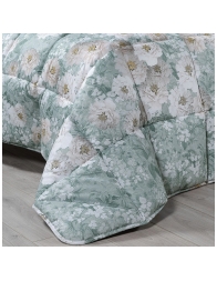 Winter Quilt for Queen/King Bed 260x265 cm - Kioto Flowers - Caleffi Home