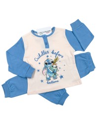 Disney winter pyjamas Lilo & Stitch in warm interlock cotton