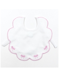 Embroidered bib in pure cotton - Klaiadì KL00194RR