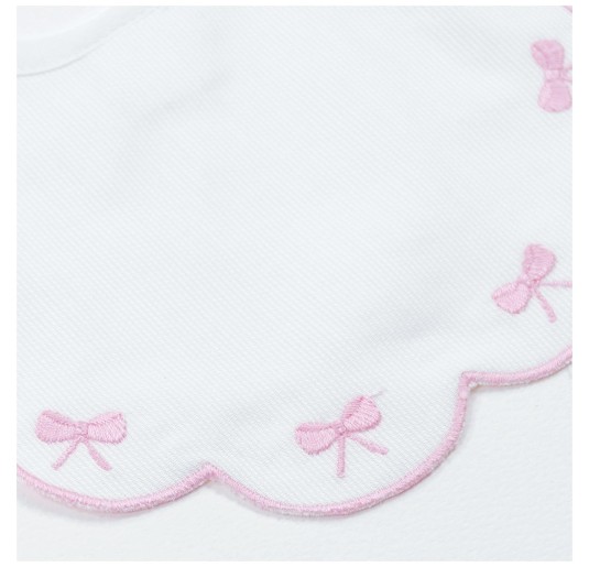 Embroidered bib in pure cotton - Klaiadì KL00194RR 2