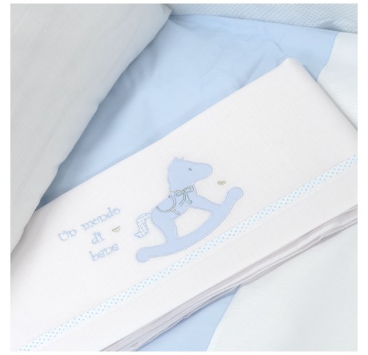 Duvet Cover Set with Bumper and Sheet Set – Rocking Horse... 2