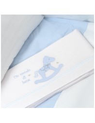 Duvet Cover Set with Bumper and Sheet Set – Rocking Horse – Dolci Sogni
