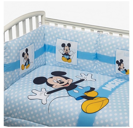 Set trapunta con paracolpi - Topolino - Disney SLM243WD