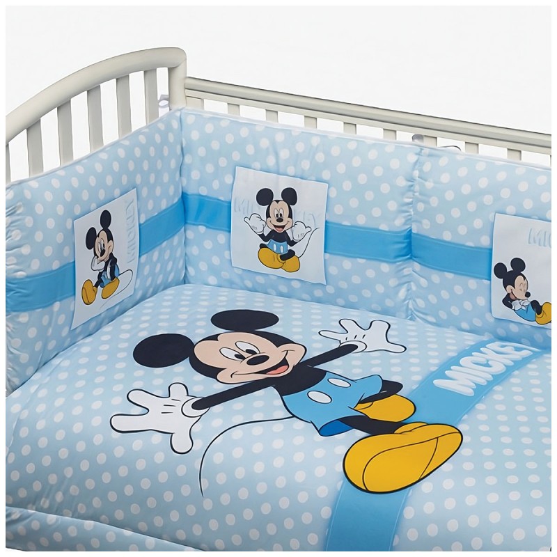 Set trapunta con paracolpi - Topolino - Disney SLM243WD