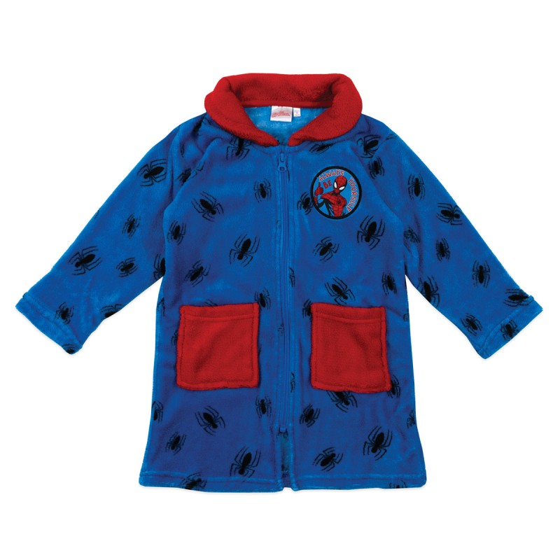 Vestaglia bambino in pile Spider-Man blu Marvel
