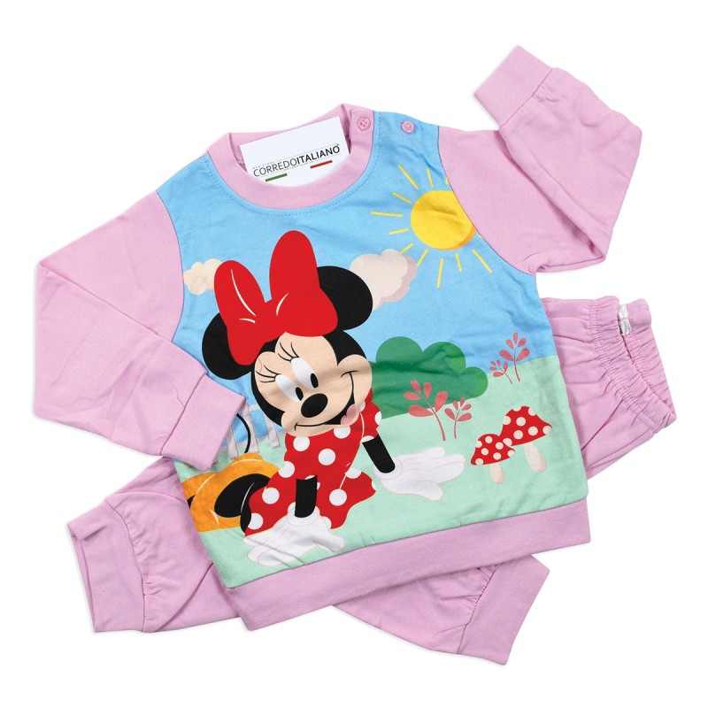 Baby girl warm cotton fleece pajamas – Minnie Mouse