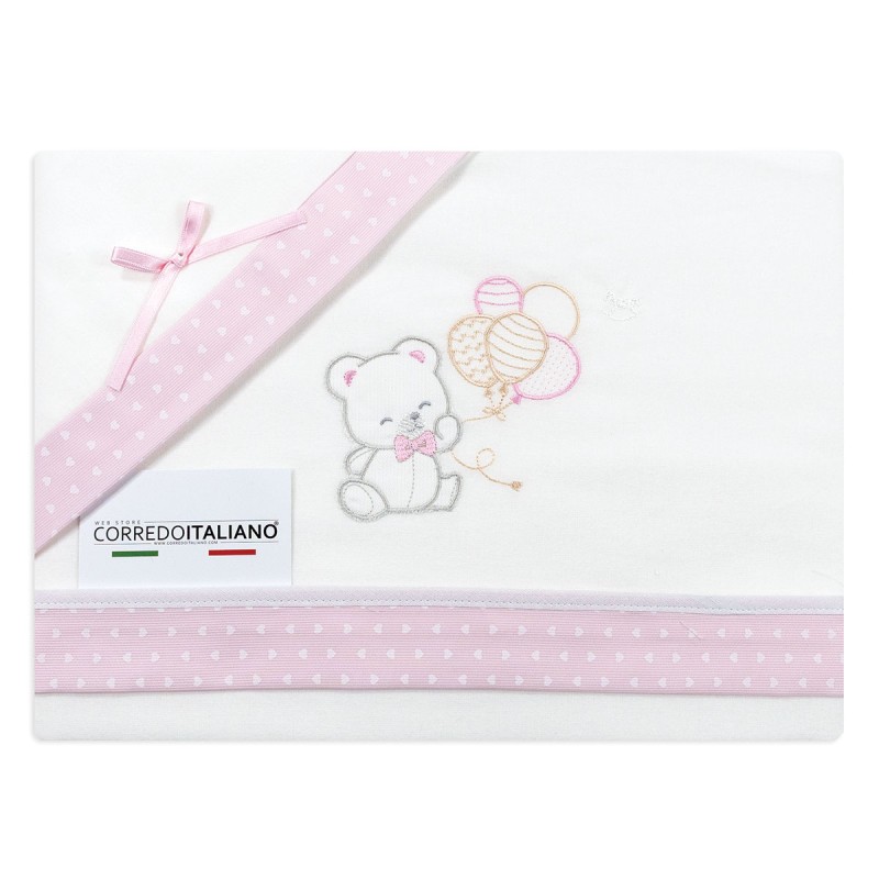 Flannel Pram Crib bed sheet set - Mio Piccolo FLC317