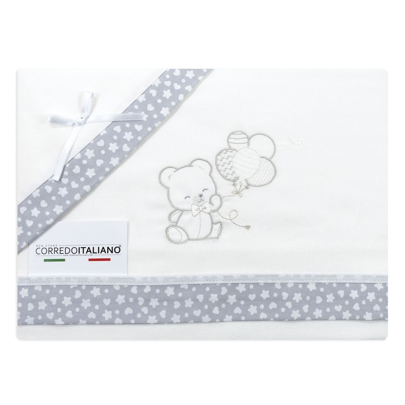 Set lenzuola flanella culla e carrozzina Mio Piccolo FLC317