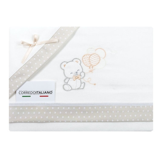 Set lenzuola flanella culla e carrozzina Mio Piccolo FLC317 2