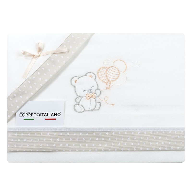 Set lenzuola flanella culla e carrozzina Mio Piccolo FLC317