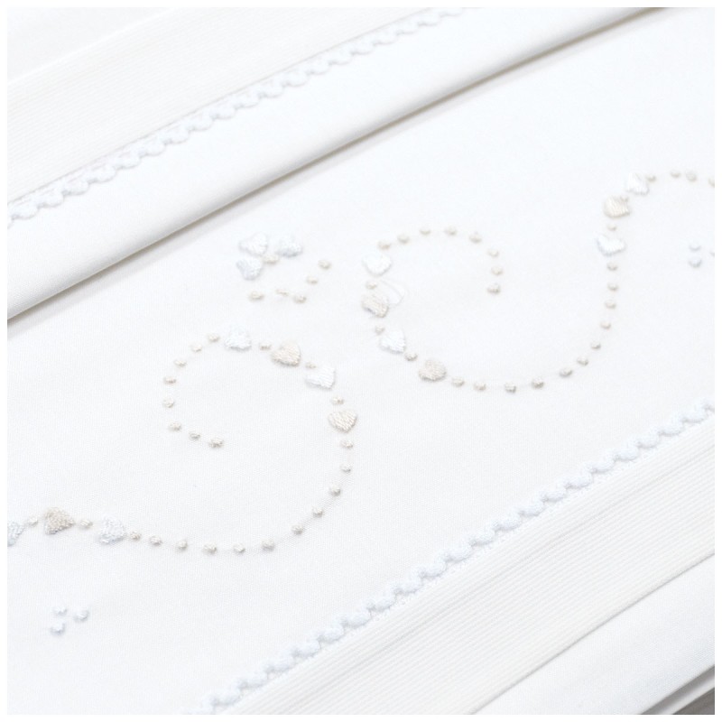 Cot Crib sheet set embroidered by hand LL85199PA