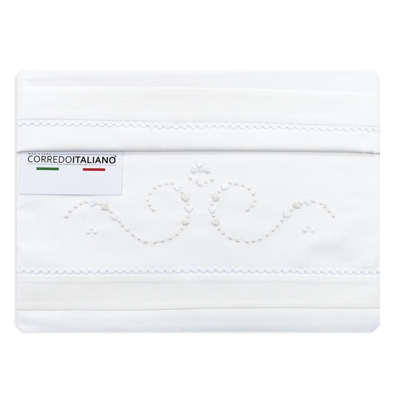 Cot Crib sheet set embroidered by...