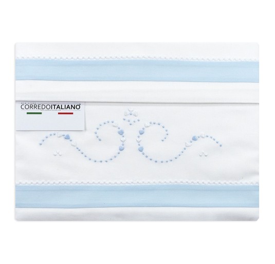 Cot Crib sheet set embroidered by hand LL85199AZ 2