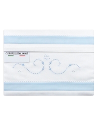 Lenzuolino ricamato a mano per culla lettino LL85199AZ