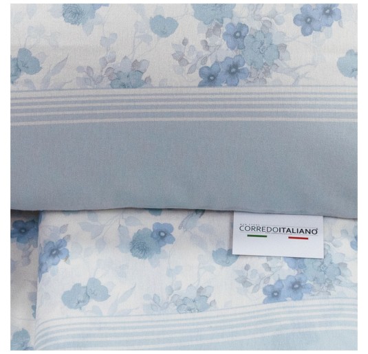 Albareale - set  lenzuola in flanella Corredo Italiano letto matrimoniale 2