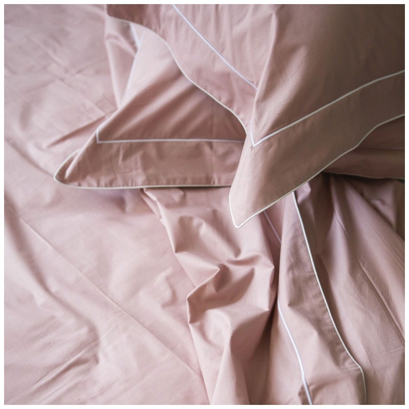 Piping - percale double bed sheet set...