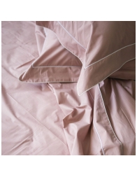 Piping - percale double bed sheet set by Corredo Italiano®