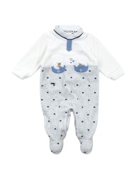 Tutina in ciniglia con orsetti - Mio Piccolo TU383GR