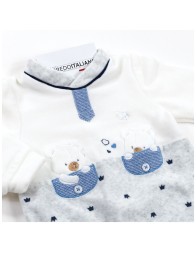 Tutina in ciniglia con orsetti - Mio Piccolo TU383GR