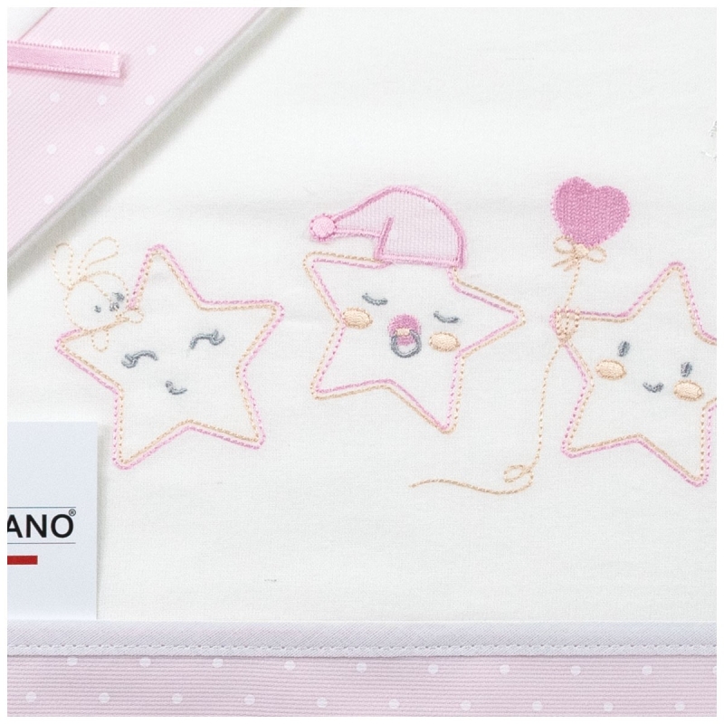 Flannel Cot Sheet Set – Little Stars...