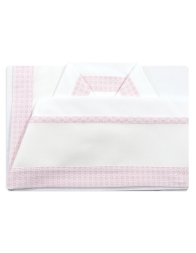 Cradle and pram sheet set with embroiderable Aida fabric – Fatina 44682