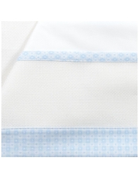 Cradle and pram sheet set with embroiderable Aida fabric – Fatina 44682