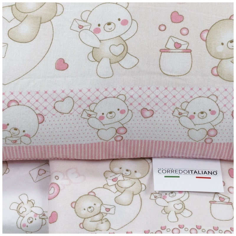 Set lenzuola in flanella per lettino...