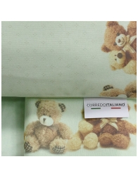 Soft and warm flannel baby cot bedding set