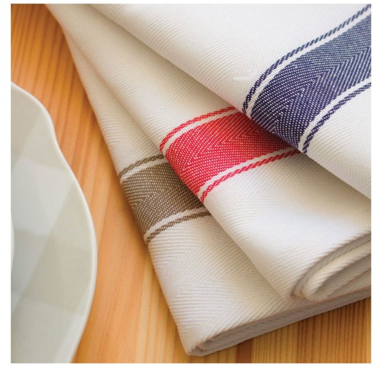 Rinfranto - Set of 3 pure cotton kitchen towels 50x75 cm