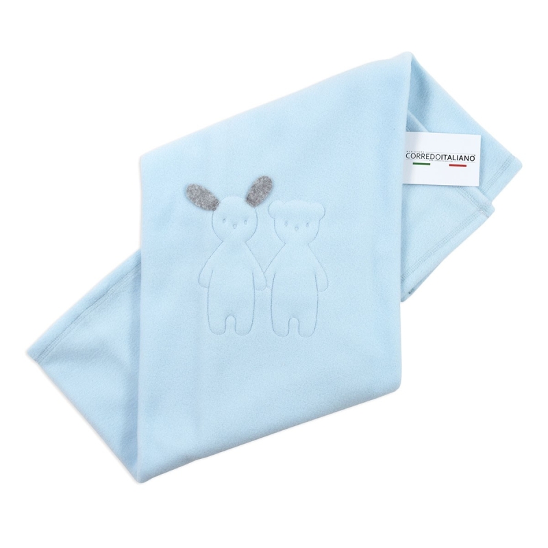 Puppets - Copertina in pile per culletta - Coccode' Firenze C62452C - Cielo