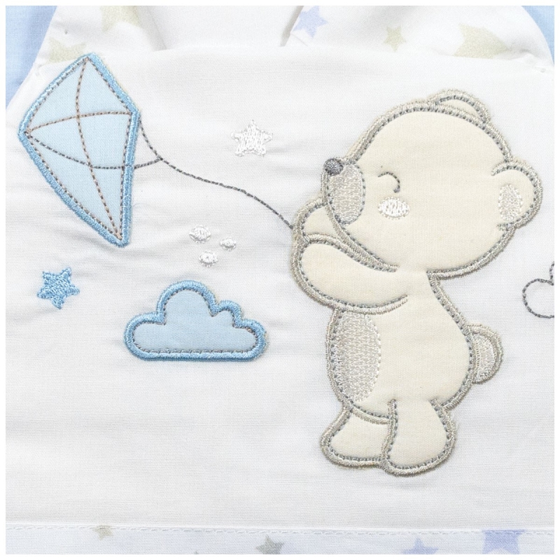 Set lenzuola culletta e carrozzina - Bruco Bruco EC2169