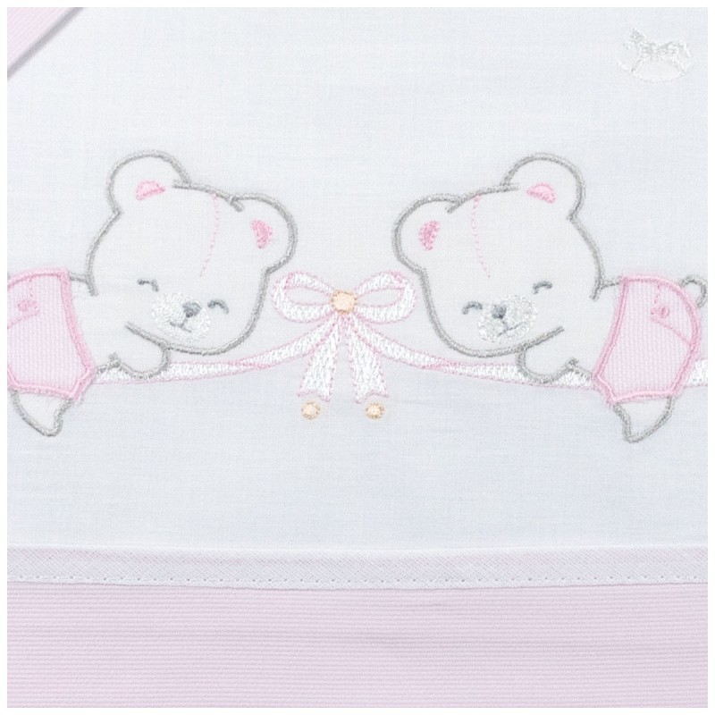 mio piccolo made in italy pink bassinet bedding